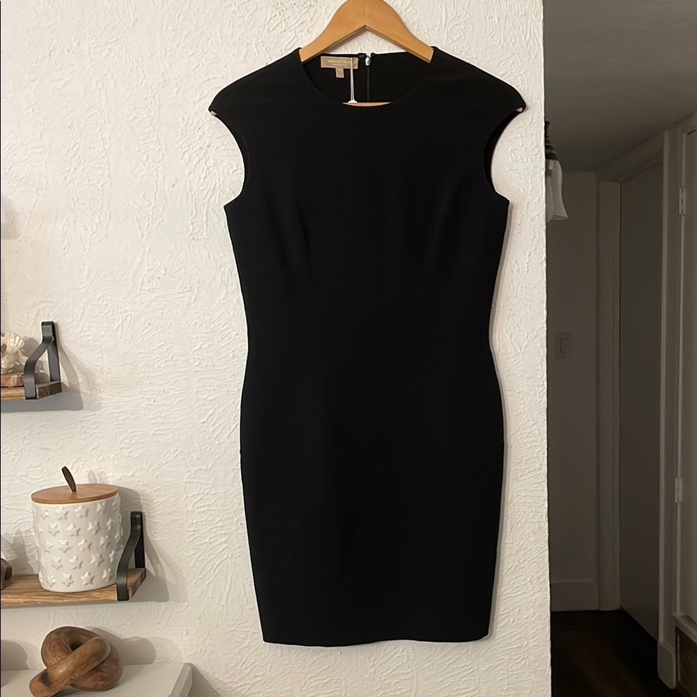 NWT Michael Kors Collection Black Bodycon Mini Dress Size 6